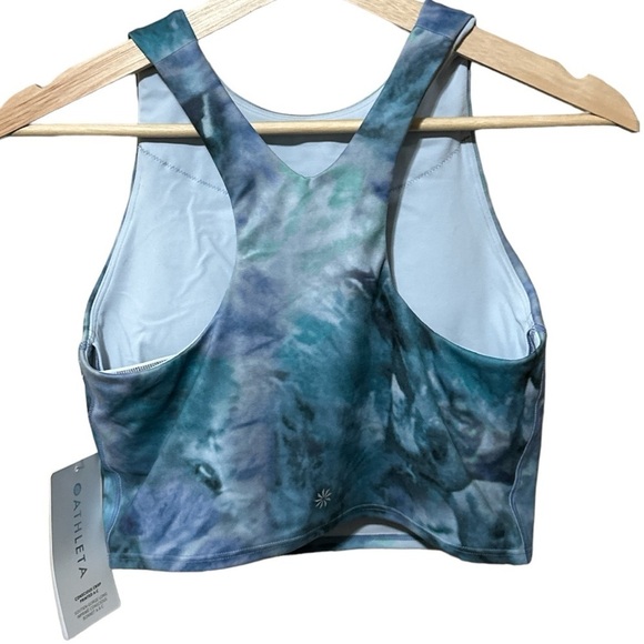 NWT - Athleta Conscious Crop A-C Printed Tie Dye Crop/Bra - Picture 5 of 6